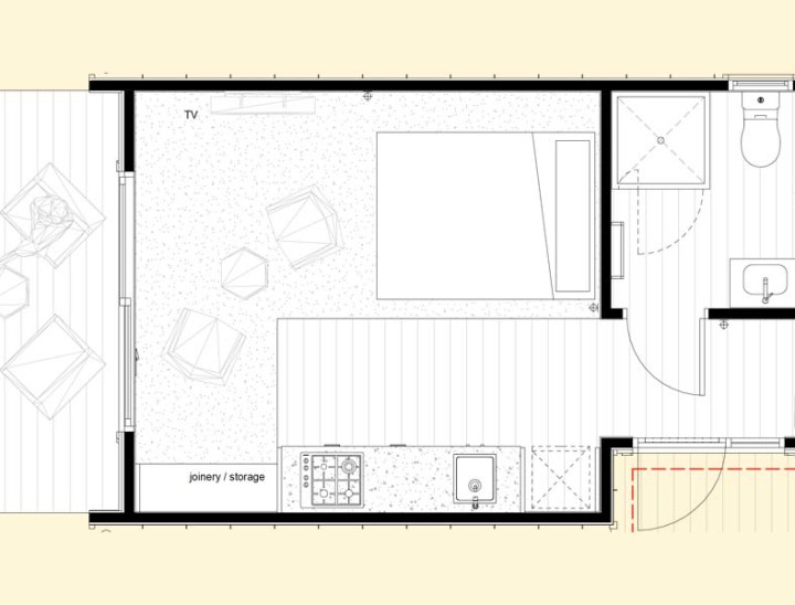 Studio unit Floor Plan